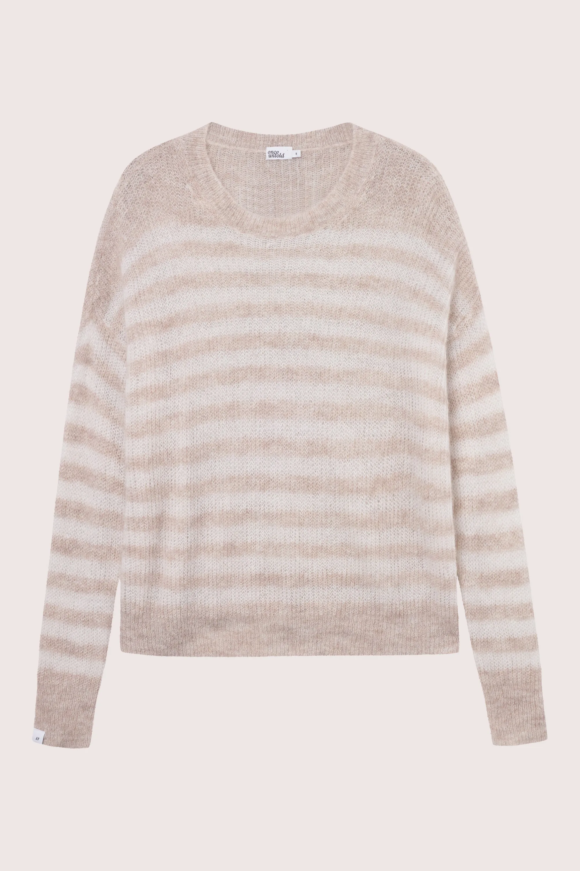 Flora RN Sweater - Beige Stripe