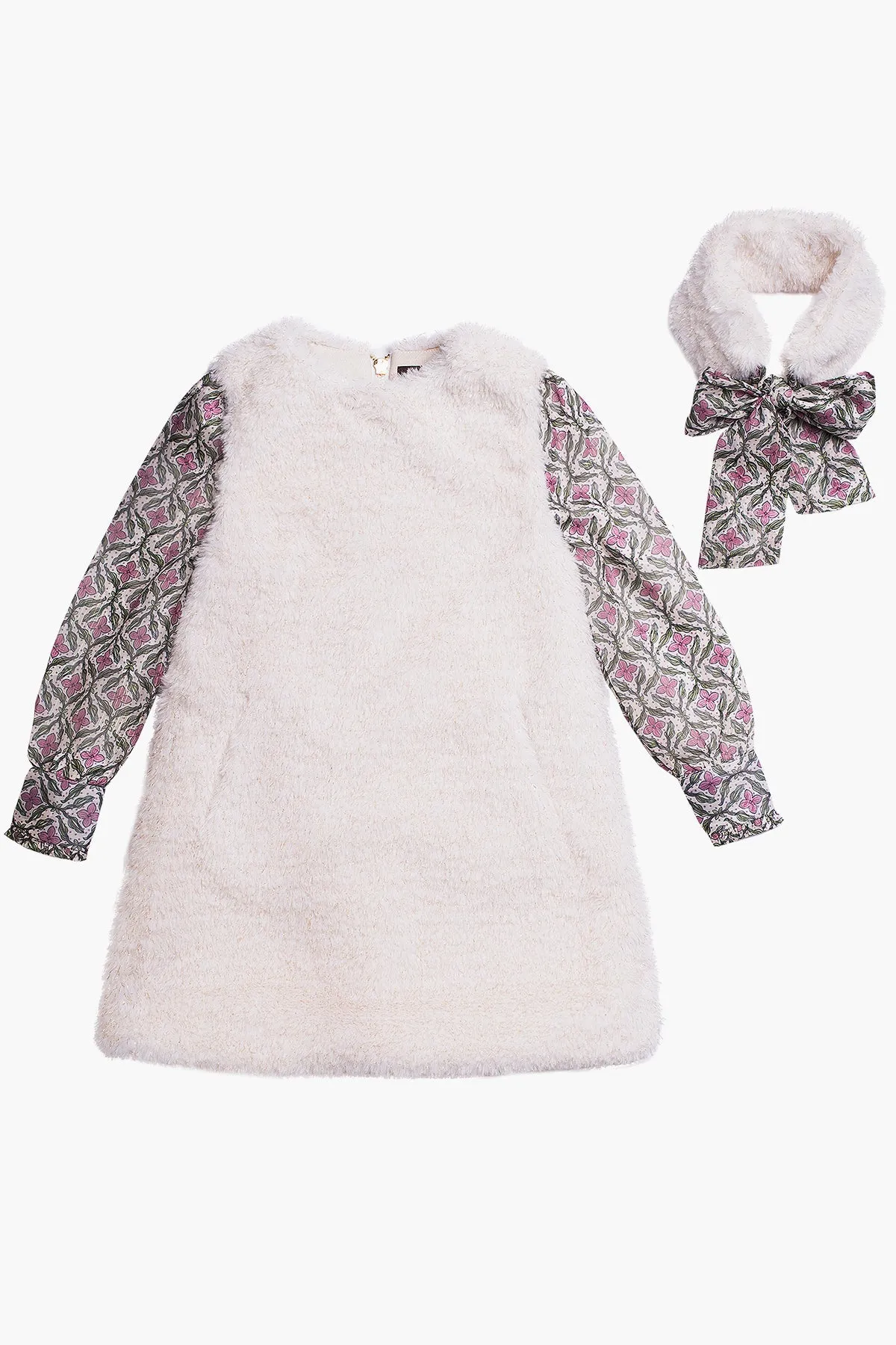 Girls Dress Imoga Poppy Ivory Clover