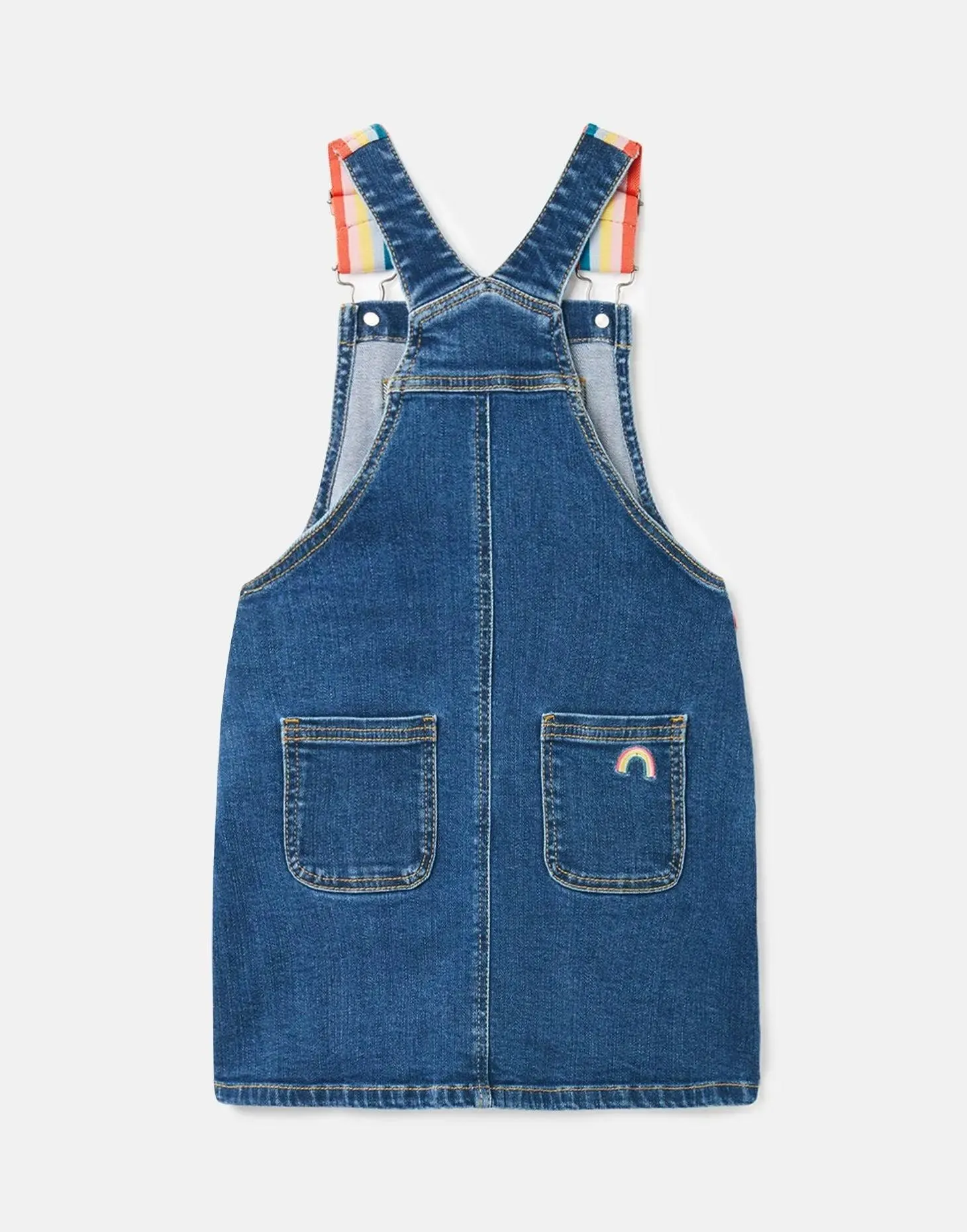 Girls Kimberly Denim Dungaree Dress | Joules