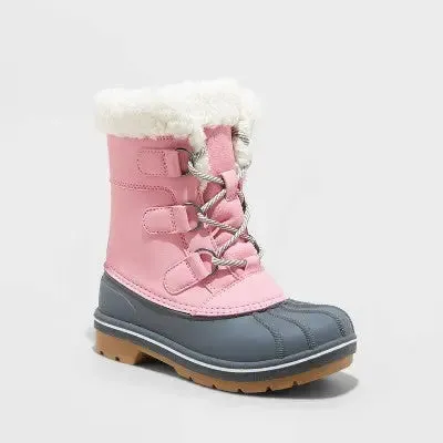 Girls' Kit Winter Boots - Cat & Jack Pink 2