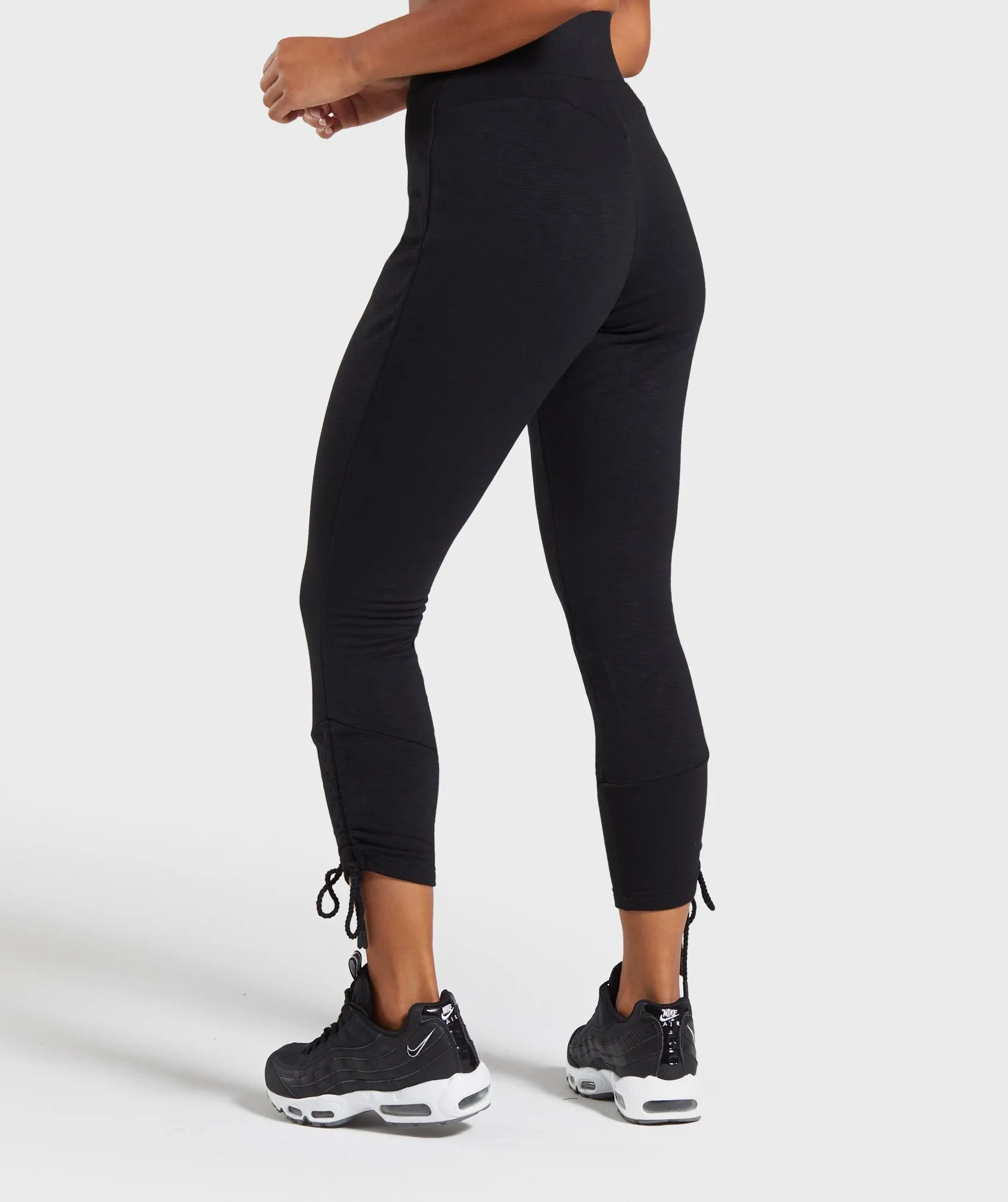 Gymshark Ruched Slim Fit Joggers -Black