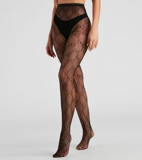 Hollow Nights Nylon Fishnet Tights