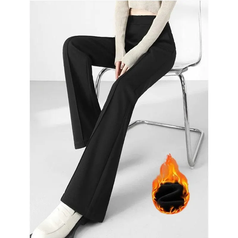 INSTOCK - Plush and thickened suit flared pants