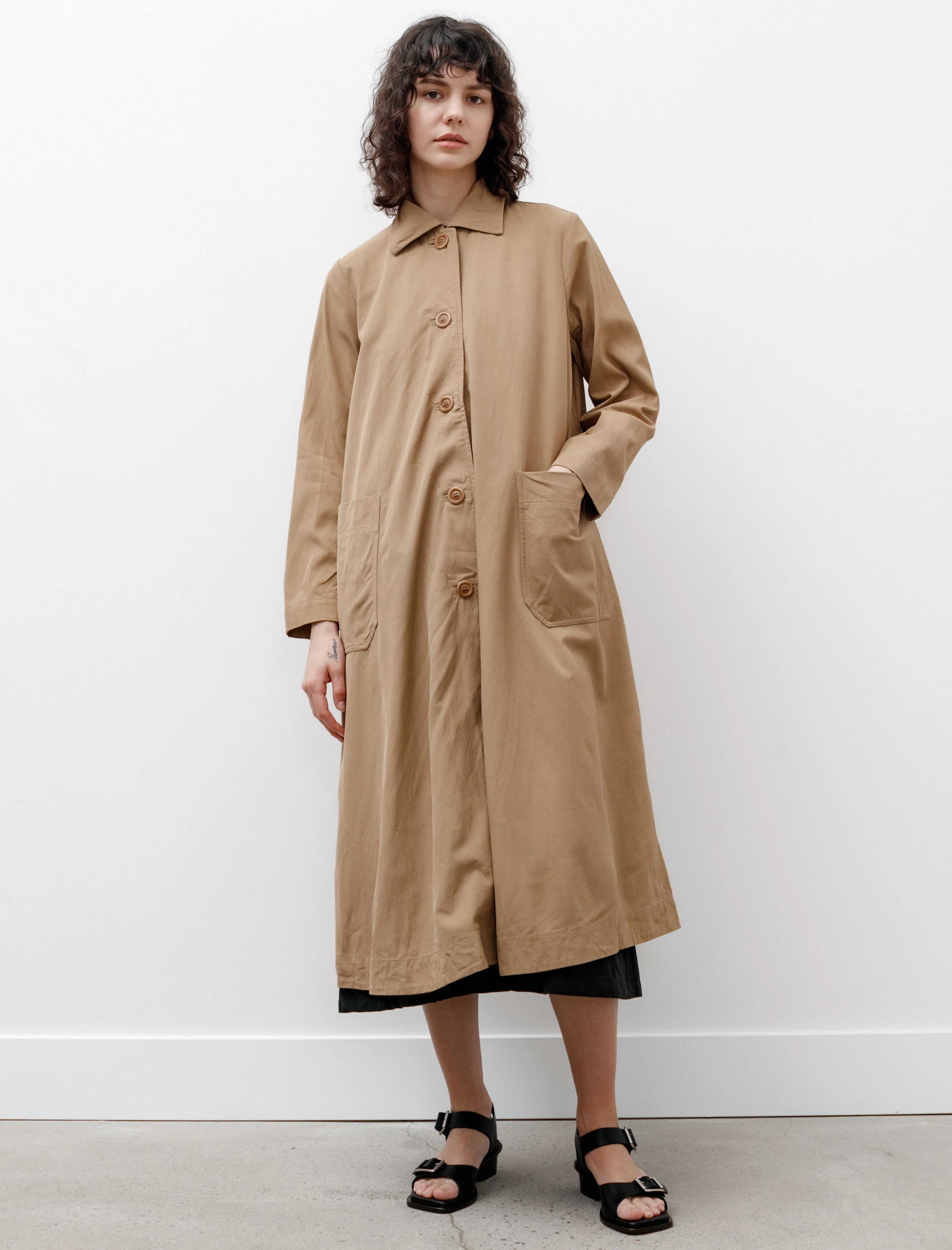 Isabelle Coat Crepey Sand