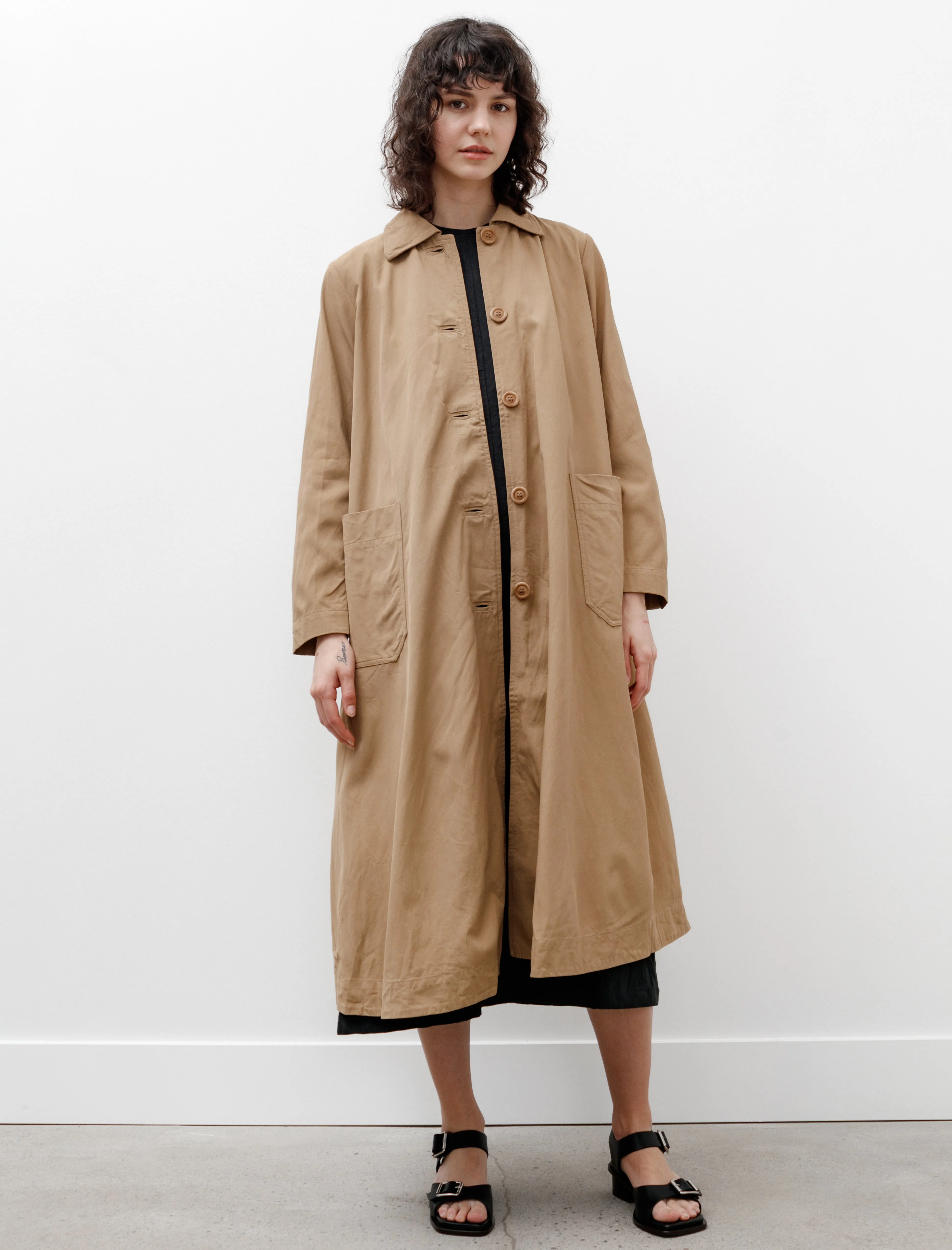 Isabelle Coat Crepey Sand