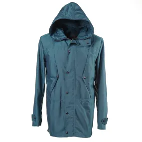 Isaia 'Aqua Canvas' Hooded Parka