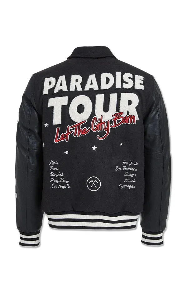 JORDAN CRIAG PARADISE TOUR VARSITY JACKET MULTI COLORS