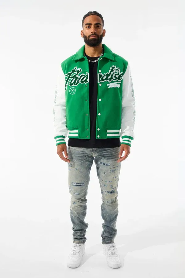 JORDAN CRIAG PARADISE TOUR VARSITY JACKET MULTI COLORS