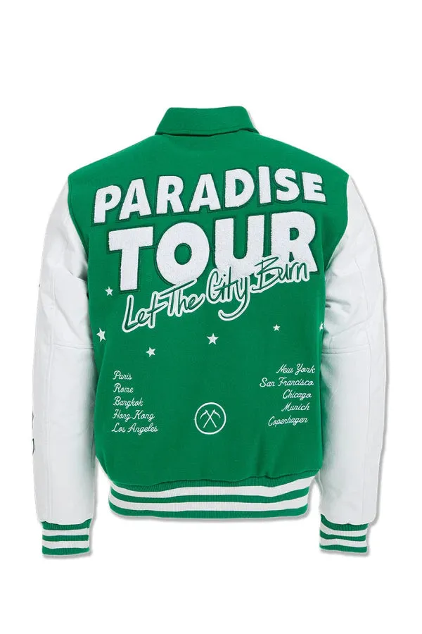 JORDAN CRIAG PARADISE TOUR VARSITY JACKET MULTI COLORS