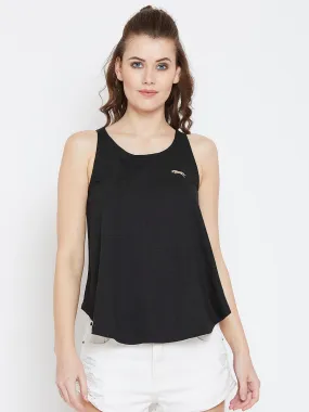 JUMP USA Women Black Solid Tank Top