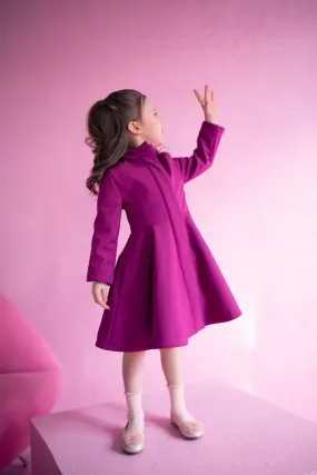 Kids' Raspberry Dream Raincoat Bright Pink