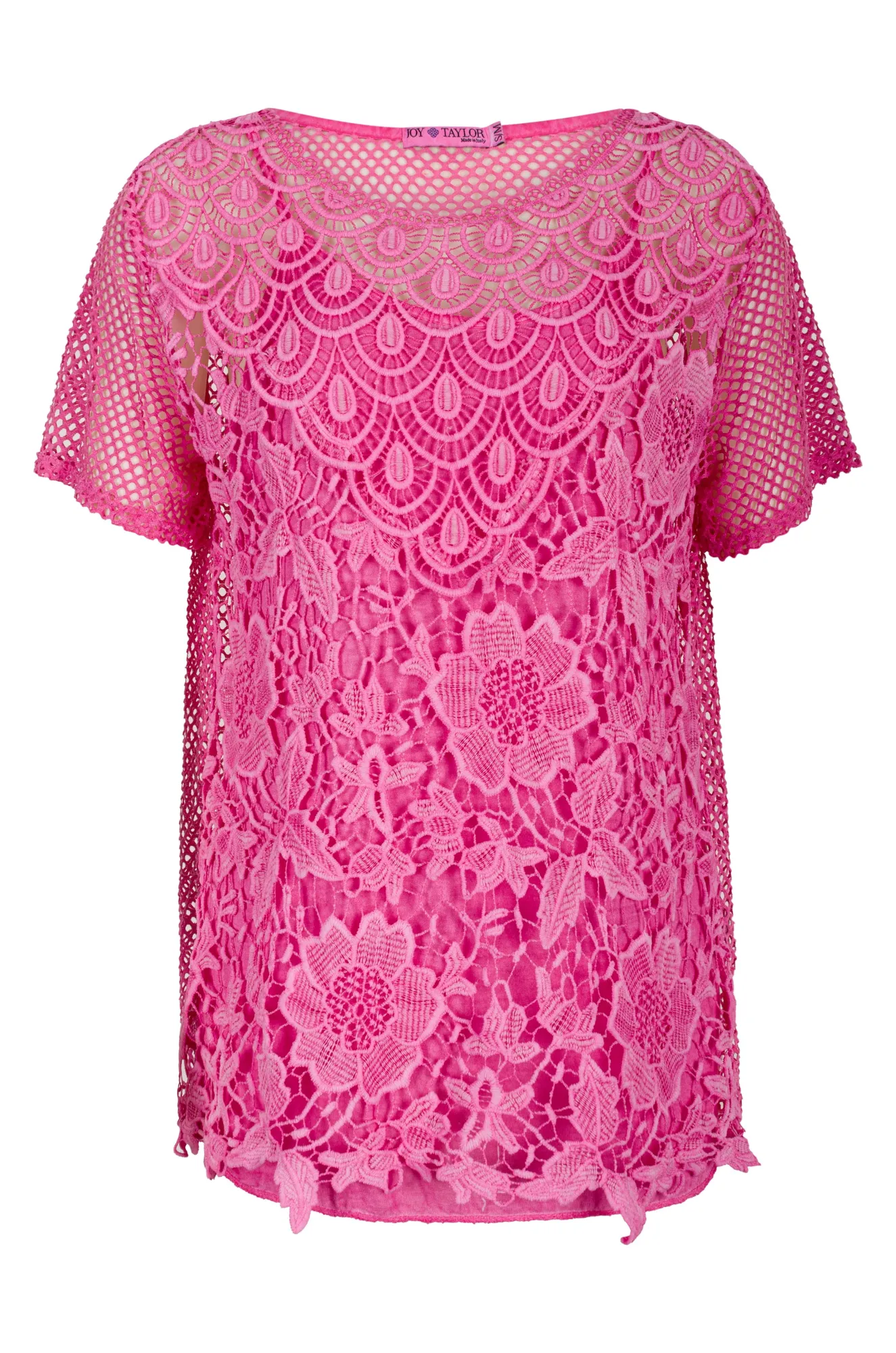 Lace Top made in Italy | FUCHSIA | 0405AR