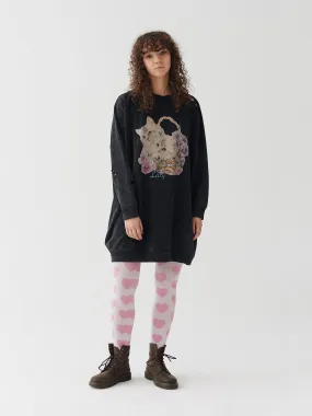 Lazy Oaf Basket O' Cats Sweater Dress