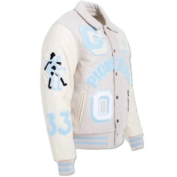 Legacy Edition Mens Varsity Jacket (Cream) - 91650CRM