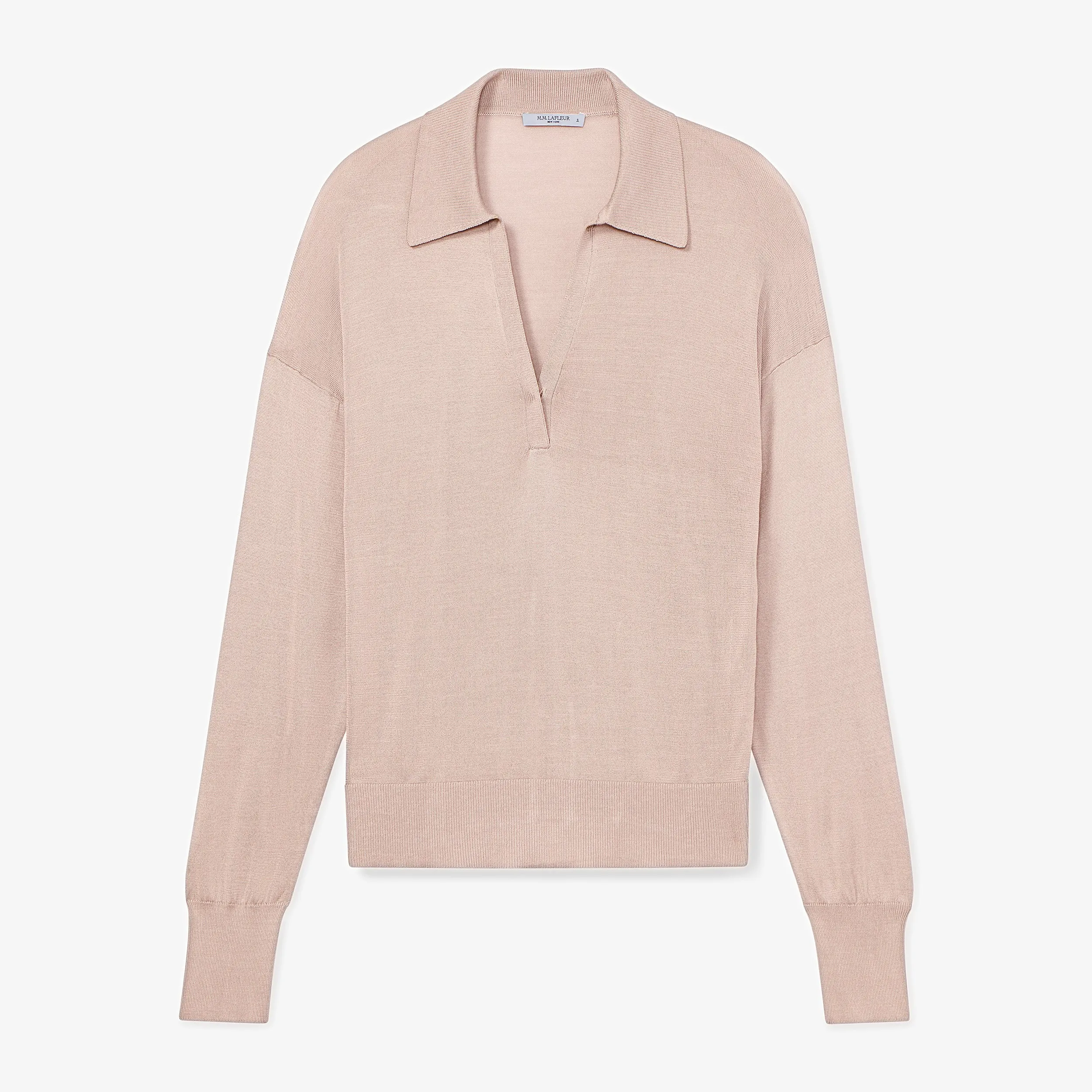 Leo Pullover - Silk Jersey :: Pink Salt