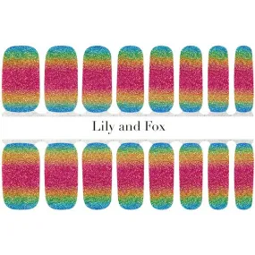 Lily And Fox - Nail Wrap - Rainbow Snow Cone