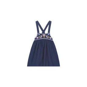 Louise Misha Dress Magda - Cotton Crimp - Midnight