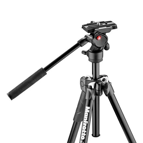 Manfrotto 290 Light Kit with Aluminium Tripod and MVH400AH Befree Live Fluid Head