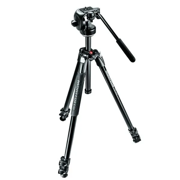 Manfrotto 290 XTRA Kit, Alu 3 sec. tripod with fluid head