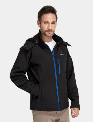 Men's Classic Heated Jacket - Black & Blue / Black