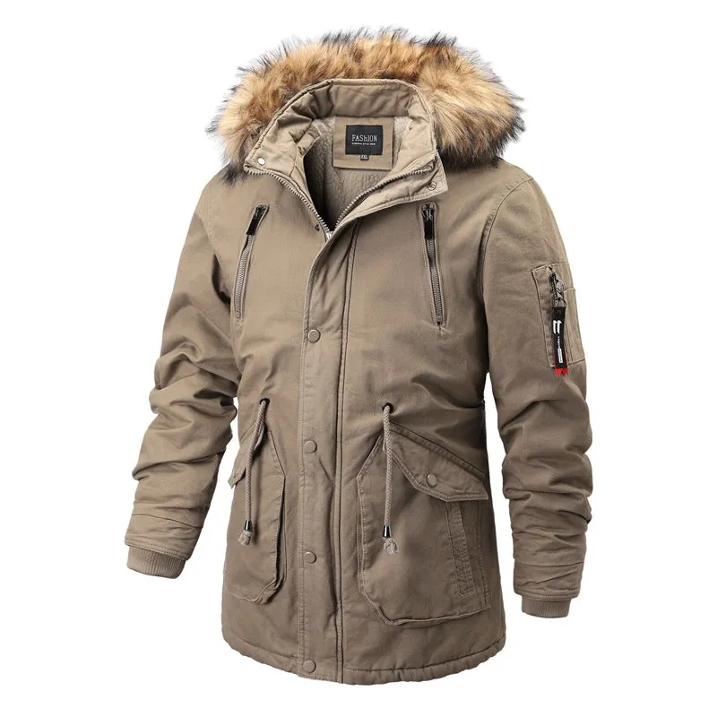 Men's Thick Warm Winter Jacket Outdoor Parka