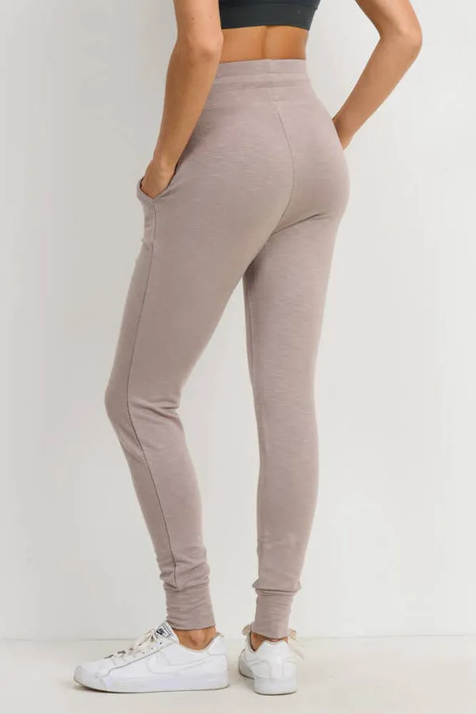 Mono B Highwaist Slim-Fit Cuffed Joggers