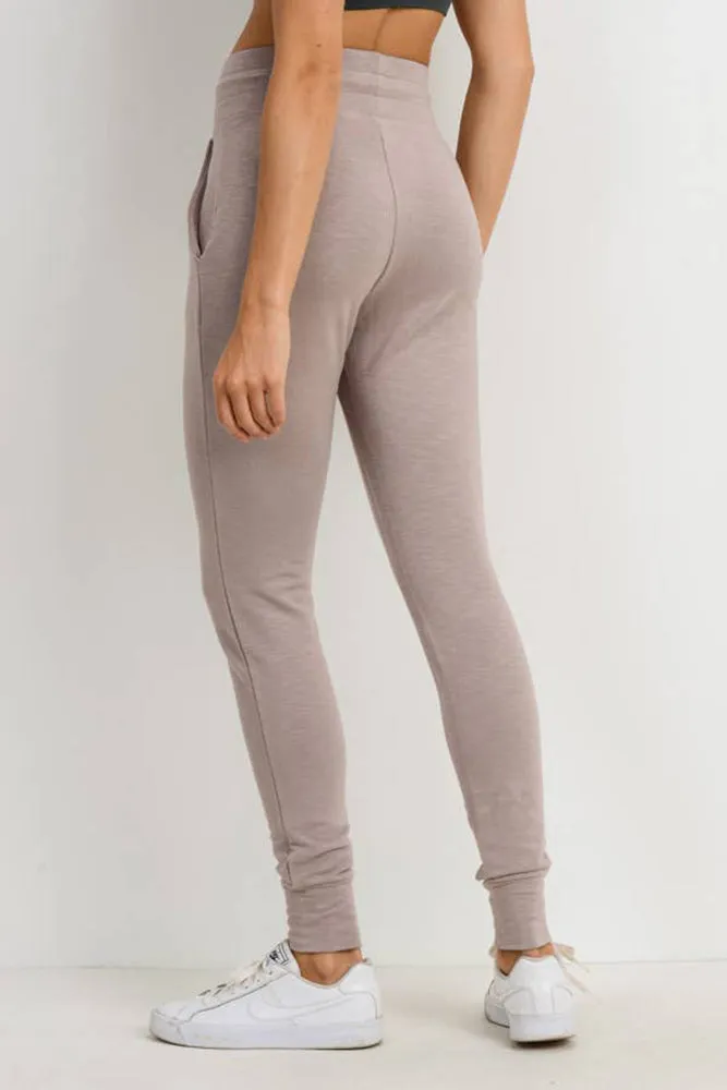 Mono B Highwaist Slim-Fit Cuffed Joggers