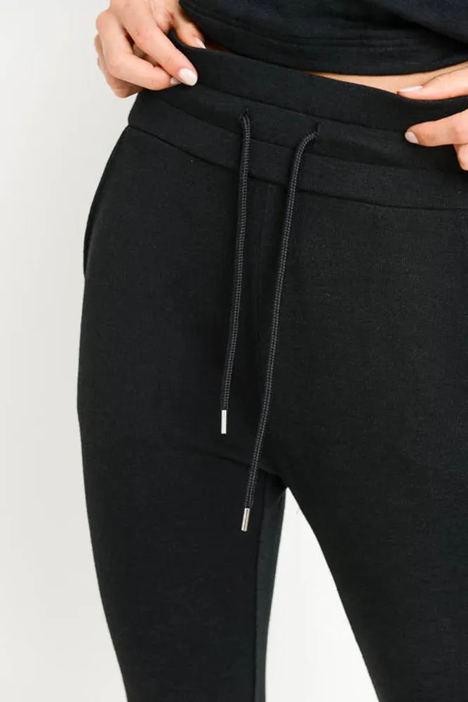 Mono B Highwaist Slim-Fit Cuffed Joggers