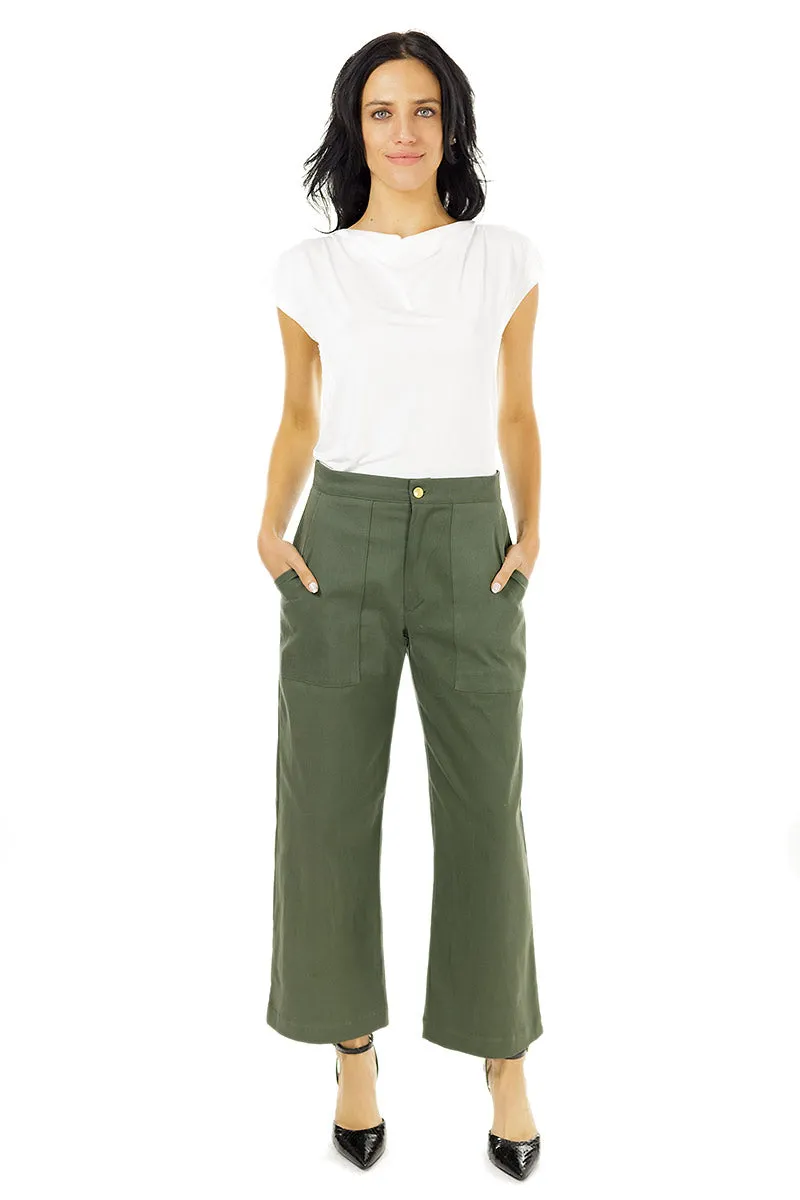 Moss Green Pocket Pant