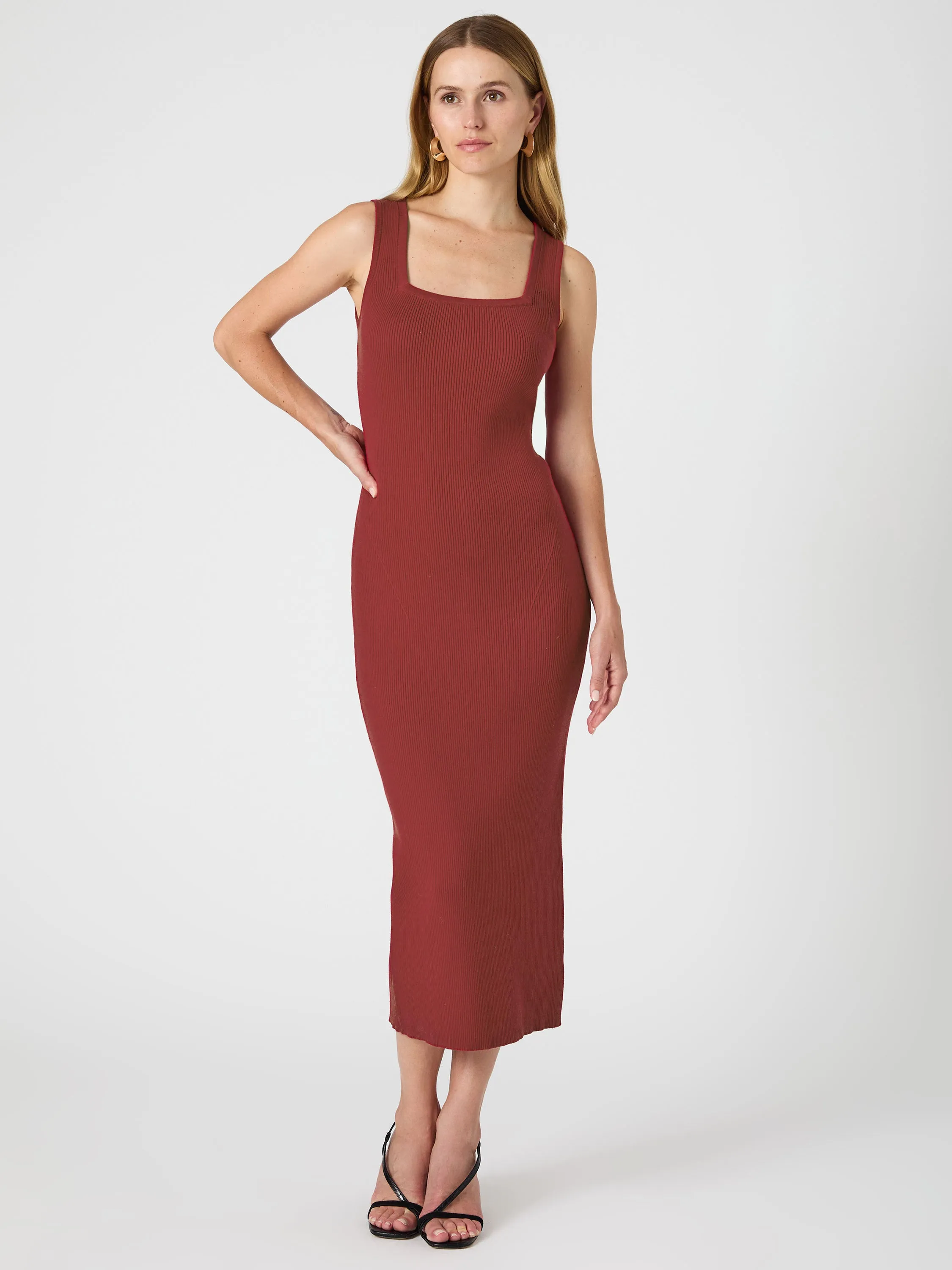 Mozza Square Neck Sleeveless Dress