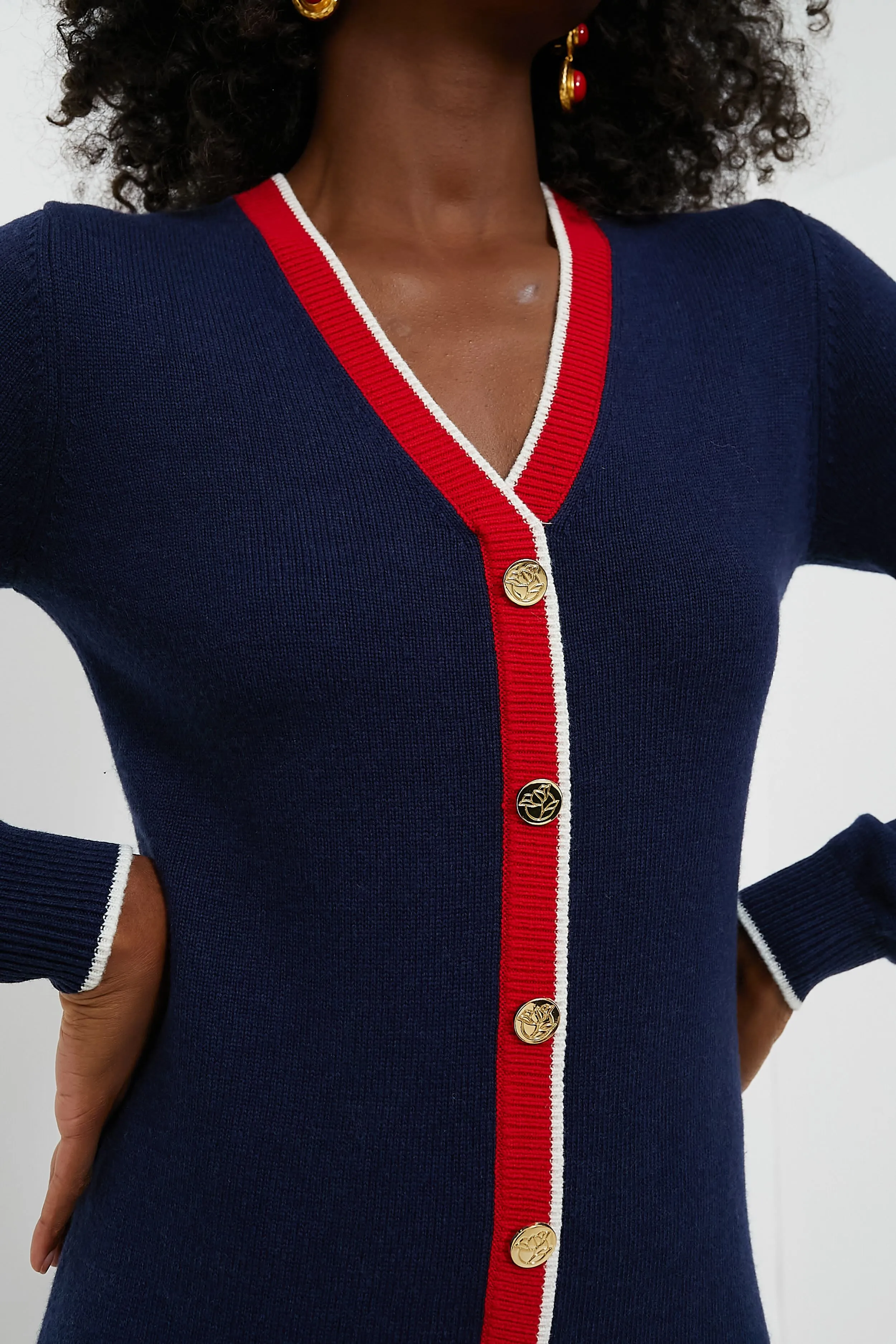 Nassau Navy Sweater Dress