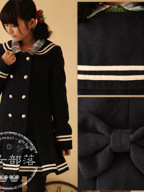 navy double breasted coat