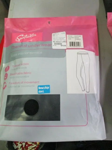 New WFS Sportcaster Thermal Underwear Pants Women's Adult Size XL