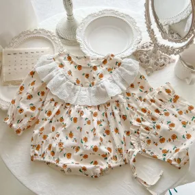 Newborn Baby Girls Floral Romper Baby Wholesales