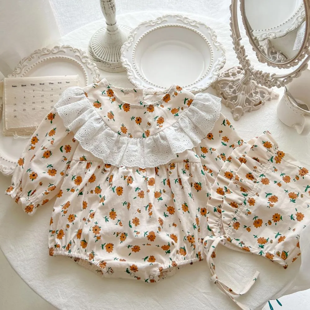 Newborn Baby Girls Floral Romper Baby Wholesales