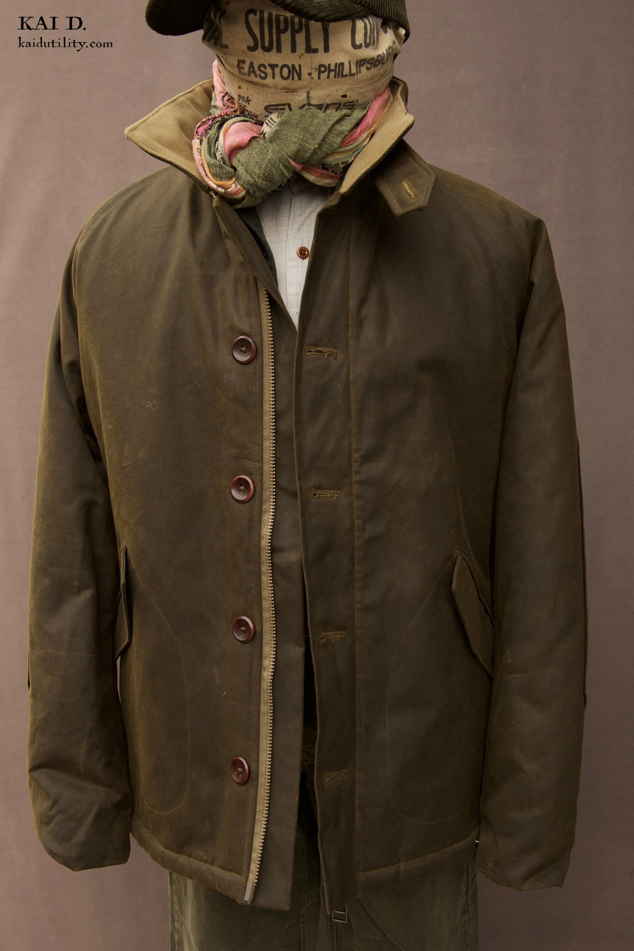 Outdoorsman Waxed Jacket - Wax Khaki - M, XL (NO RETURN)