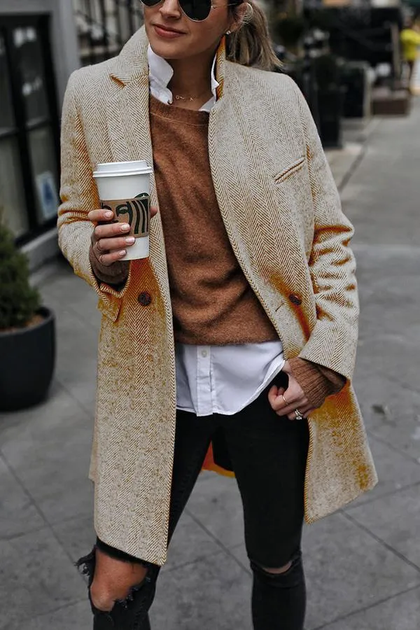 Outlook Button Down Textured Coat