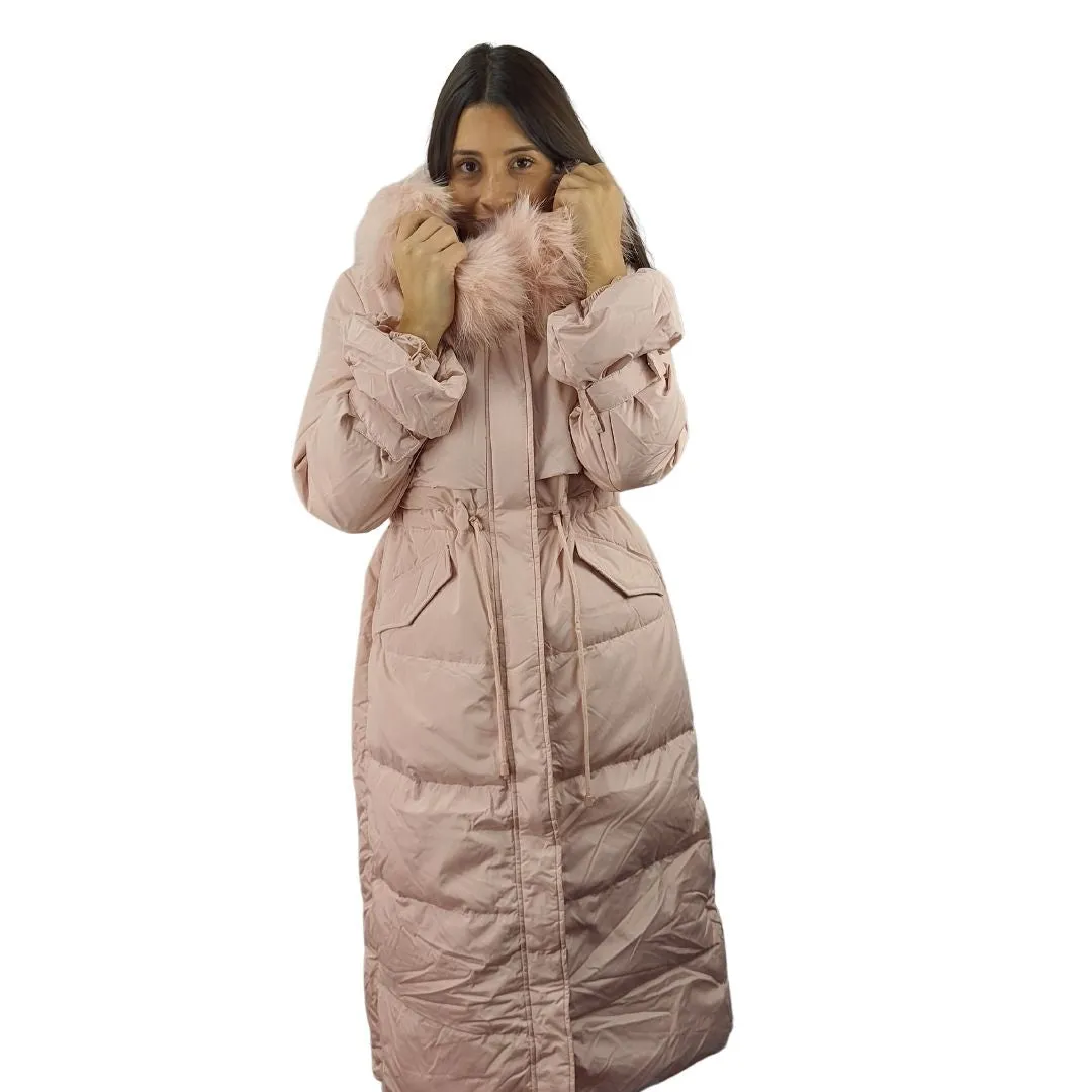 Parka Vero Moda Rosada Style CHOICE FORD LONG DOWN COAT-OR