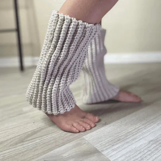 PATTERN: Kids Leg Warmers Ribbed