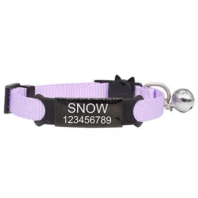 Personalized Custom Collar for Cats