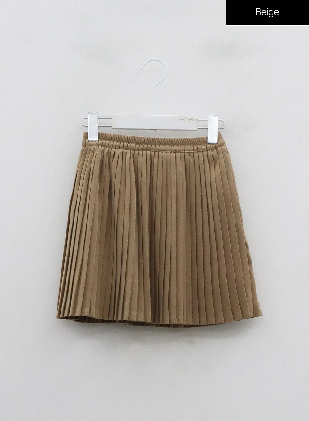 Pleated Bending Mini Skirt ON09