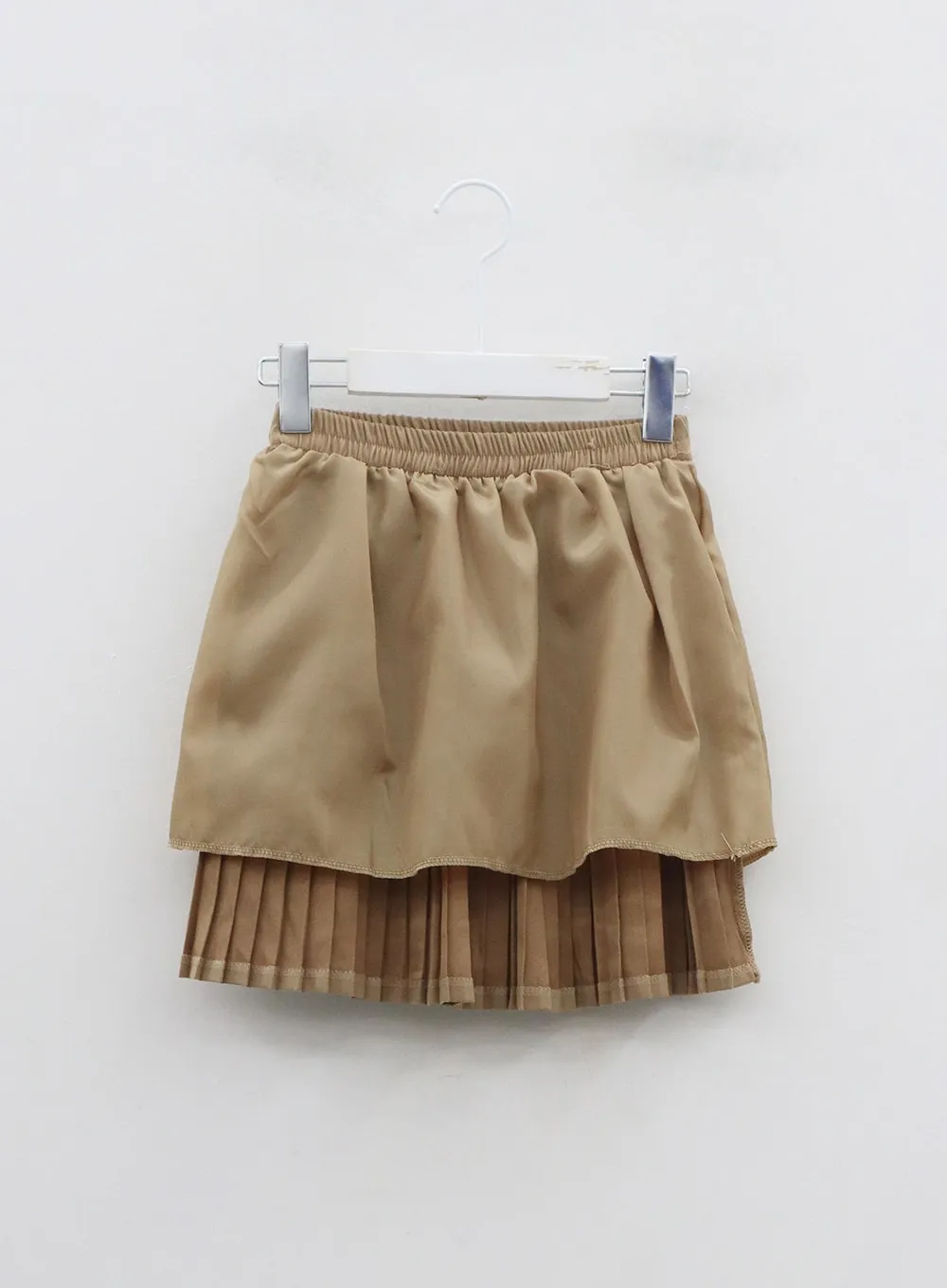 Pleated Bending Mini Skirt ON09