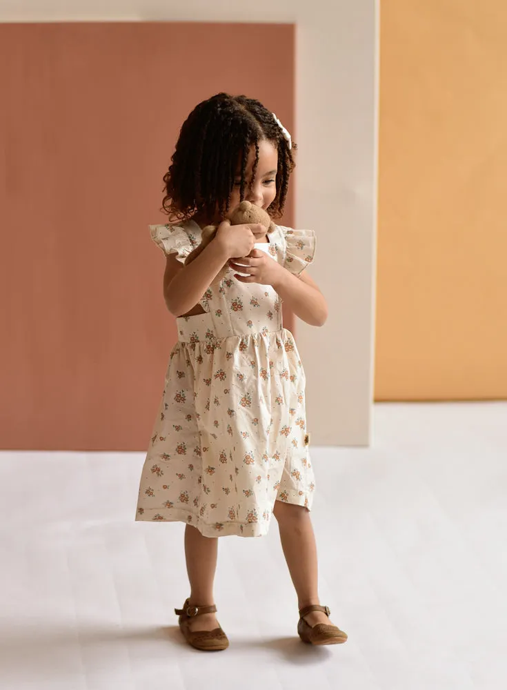 Ruffled Pinafore Dress - Sofia