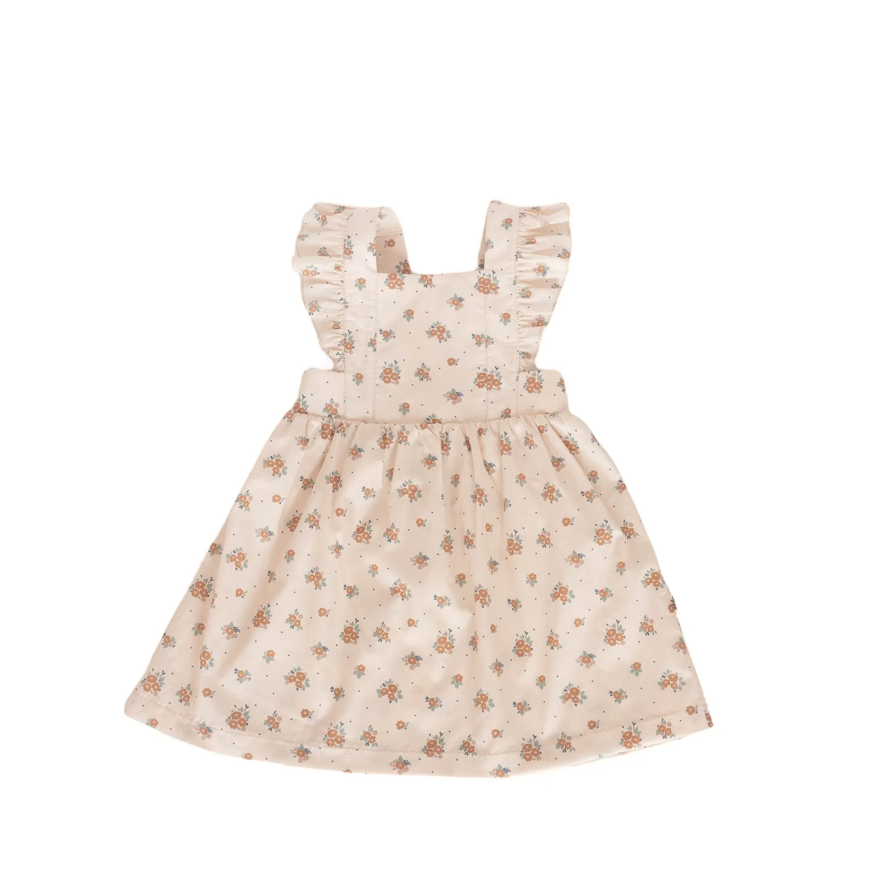 Ruffled Pinafore Dress - Sofia