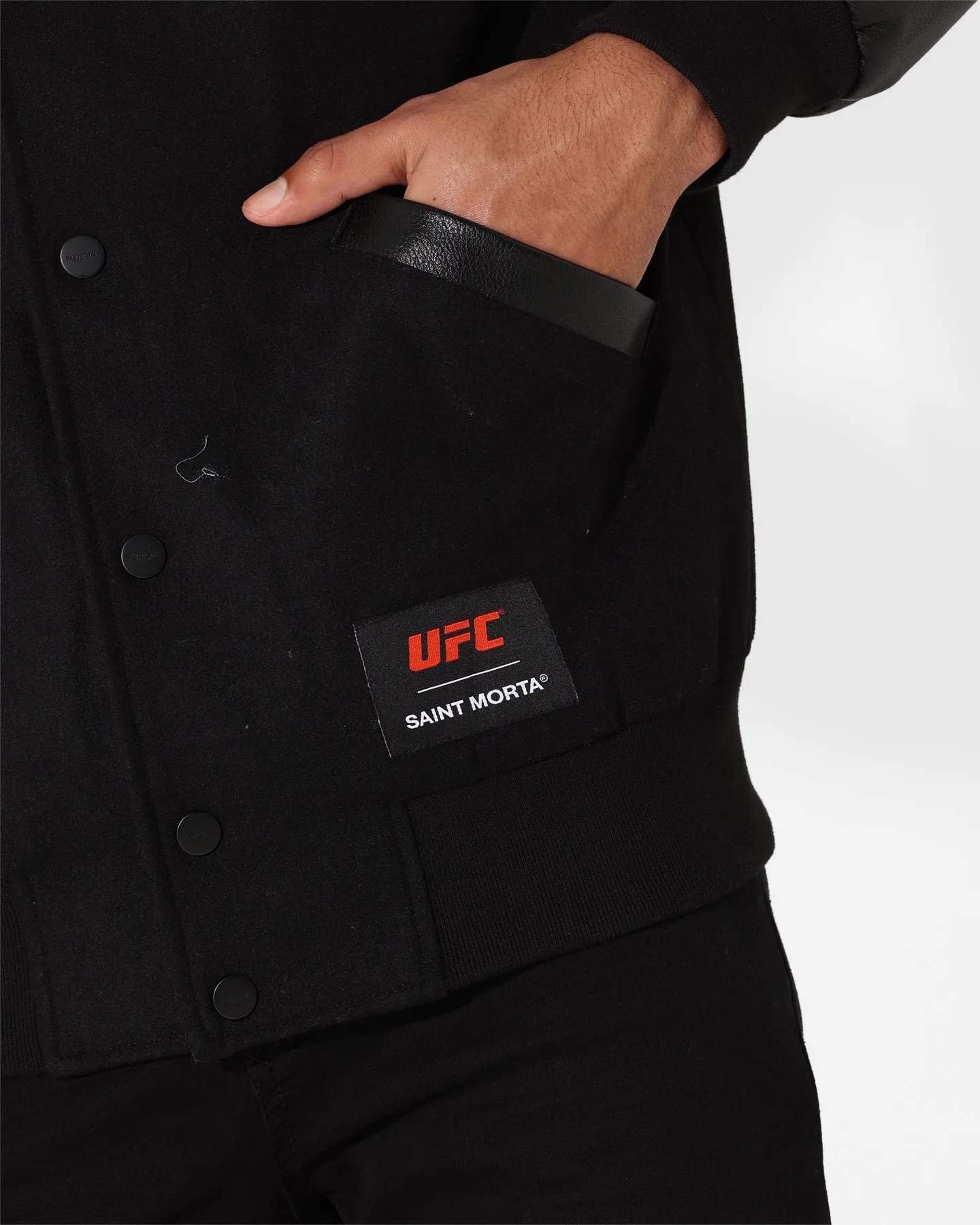 Saint Morta X UFC Championship Jacket Black/Black