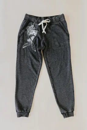 Solace Mermaid Joggers - Washed Black