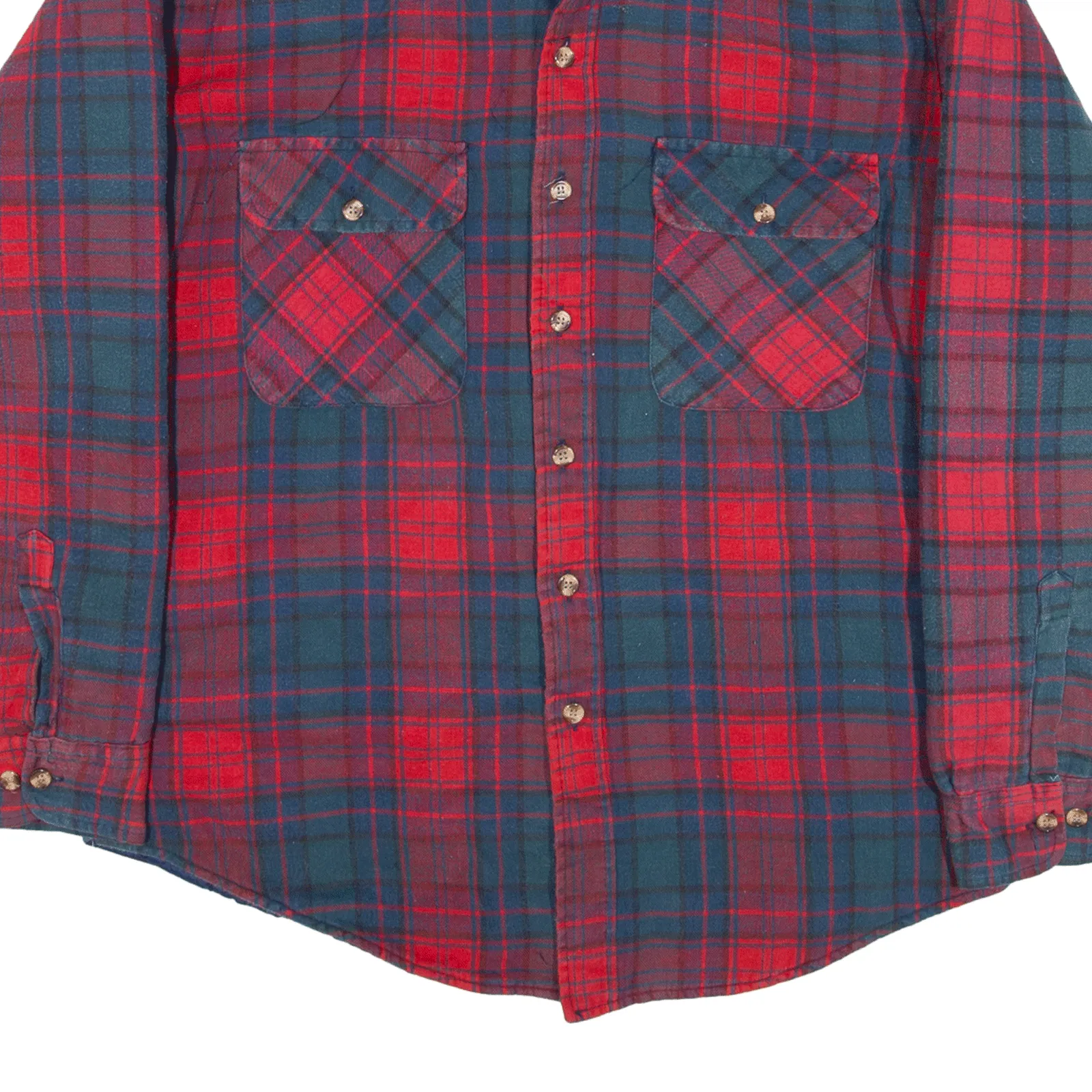 ST JOHNS BAY Quilted Lined Lumberjack Jacket Red Check Mens M