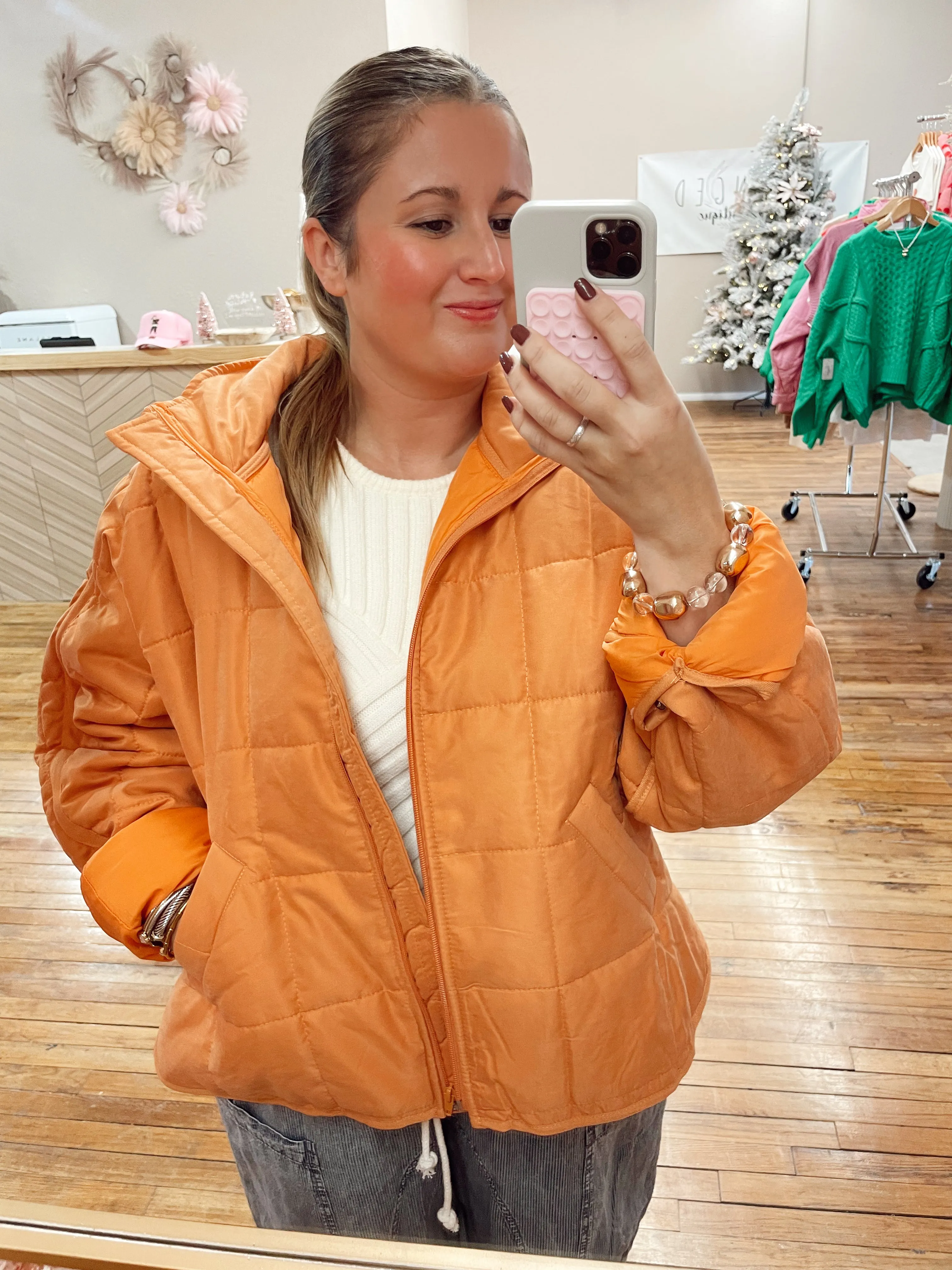 Stand Out Jacket in Orange