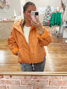 Stand Out Jacket in Orange