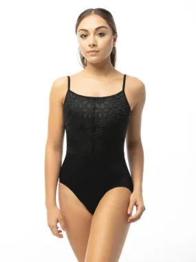 SUFFOLK ADULT PENNY LANE LACE OVERLAY CAMISOLE LEOTARD